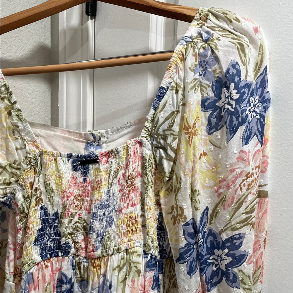 Billabong Multicolor Floral Long Sleeve Dress - Picture 7 of 8